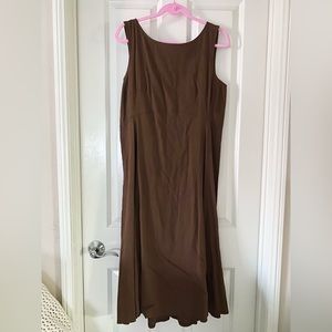 DKNY Women’s Brown Classic Linen Dress